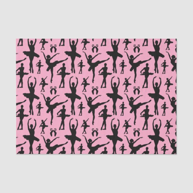 Papier Mousseline Silhouette de ballerine (Recto)