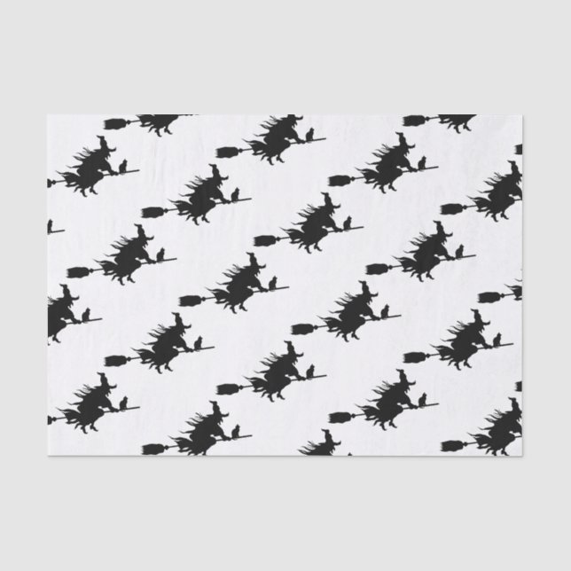 Papier Mousseline Silhouette mauvaise de sorcière (Recto)