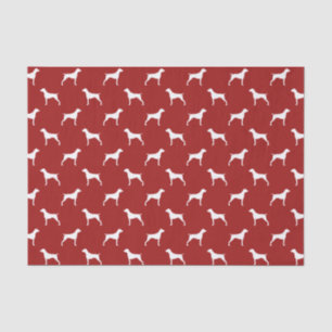 Papier Mousseline Silhouettes de Pointer Allemand à Poil Court Motif