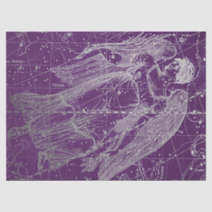Papier Mousseline Silver Galaxy Star Map Series Design 11