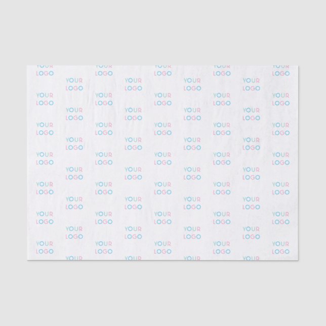 Papier Mousseline Simple Ajouter Votre Papier Tissu Logo (Recto)