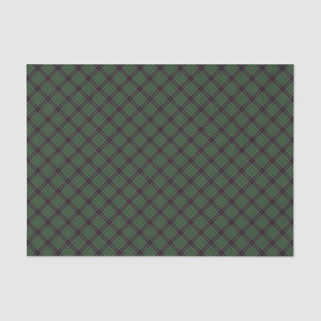 Papier Mousseline Sinclair Clan Tartan Plaid Motif (Recto)