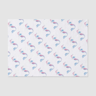 Papier Mousseline Sirène colorée
