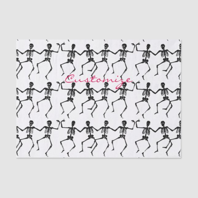 Papier Mousseline Skeletons dansants Halloween Thunder_Cove (Recto)