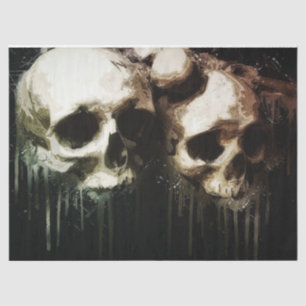 Papier Mousseline Skulls Rustic 16 Découpage Tissu Papier