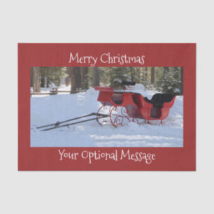 Papier Mousseline Sleigh hippomobile