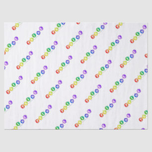 Papier Mousseline SlipperyJoe's arc-en-ciel signe de la fierté mot t