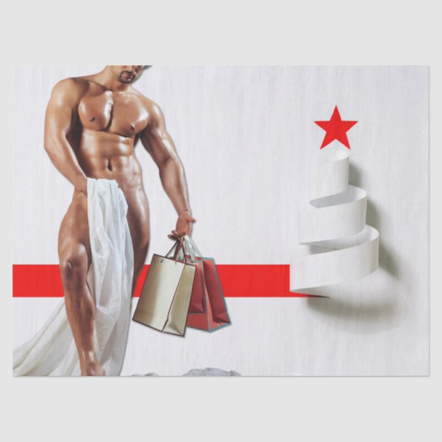 Papier Mousseline SlipperyJoe's Christmas shopping livre blanc spira (Recto)