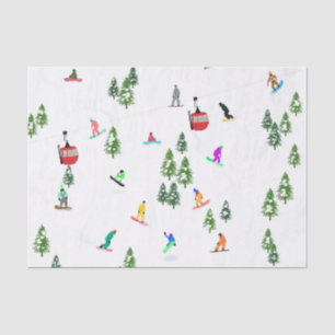 Papier Mousseline Snowboard moderne Snowboard
