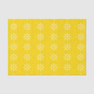 Papier Mousseline Snowflake Holiday School Bus Jaune Noël