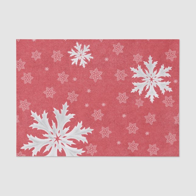 Papier Mousseline Snowflakes à la carte postale de Noël Eve (Recto)
