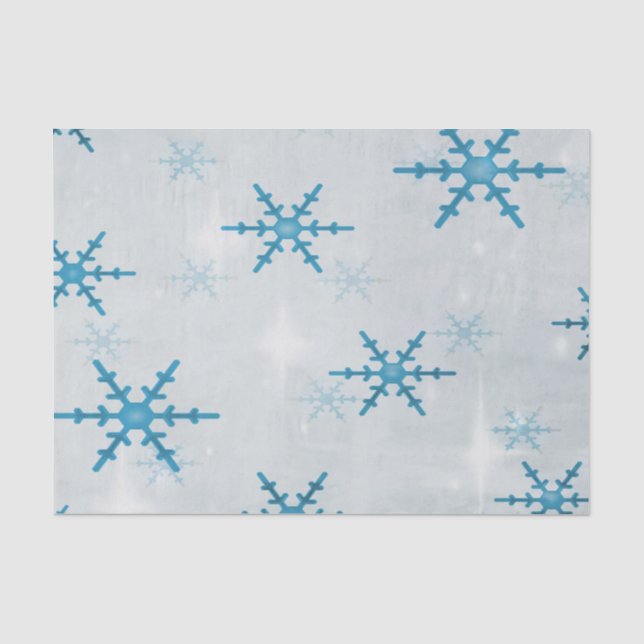 Papier Mousseline SnowflakesBling Noël (Recto)