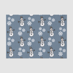 Papier Mousseline Snowman