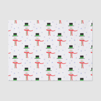 Papier Mousseline Snowmen