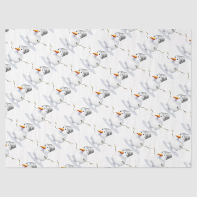 Papier Mousseline Snowmen (Recto)