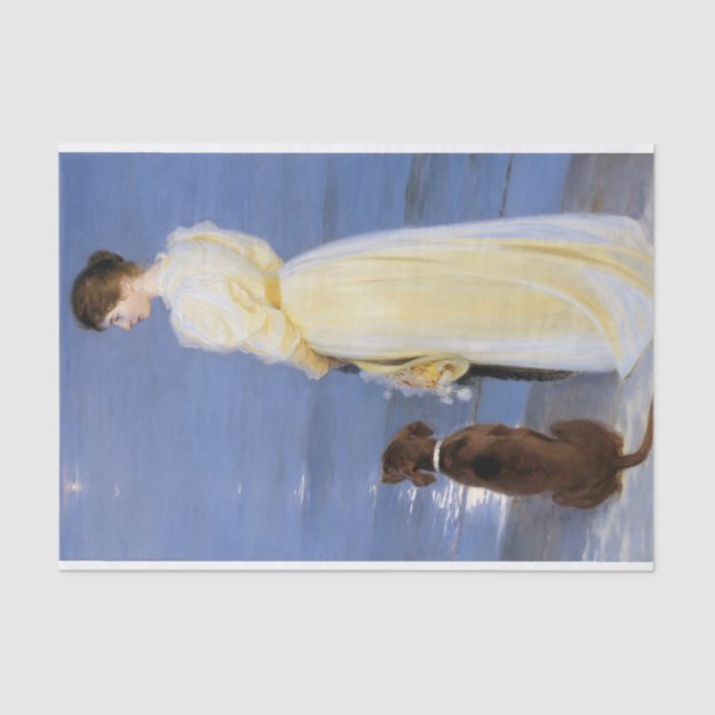 Papier Mousseline Soirée d'été à Skagen, P.S.Krøyer, Art (Recto)