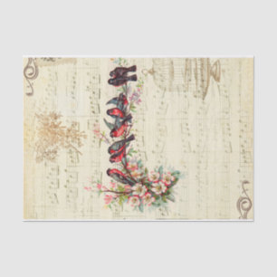 Papier Mousseline Songbirds vintages