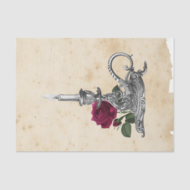 Papier Mousseline Sorcière Ephemera Design série #12 (Recto)