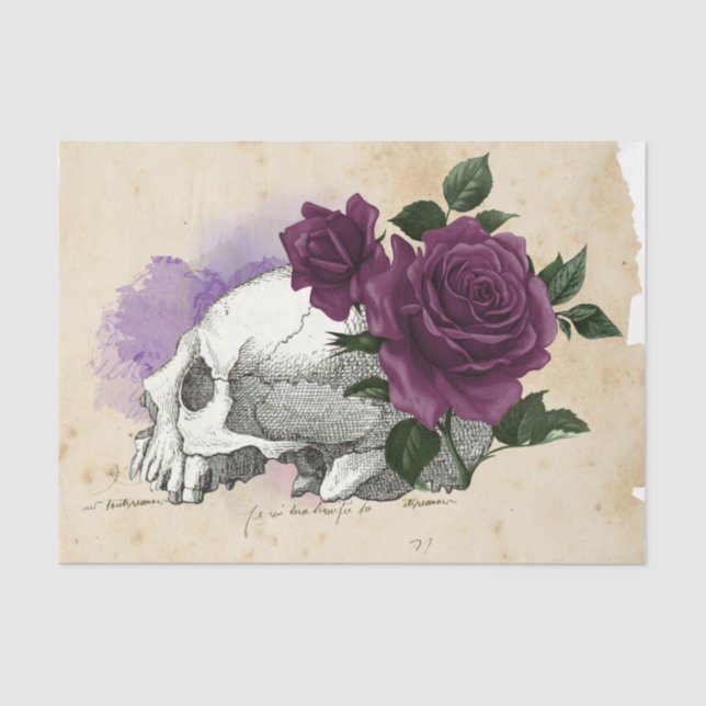 Papier Mousseline Sorcière Ephemera Design série #6 (Recto)