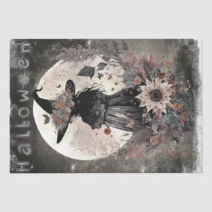 Papier Mousseline Sorcière florale mystique