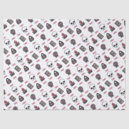 Papier Mousseline Sorcière rose gothique Triple Moon Motif