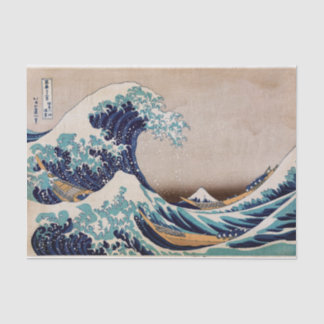 Papier Mousseline Sous la grande vague de Kanagawa