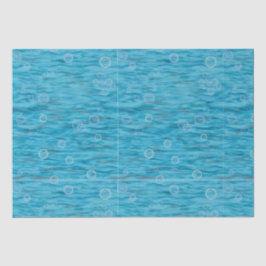 Papier Mousseline Sous La Mer Avec Dauphins Anniversaire