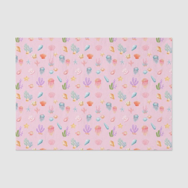 Papier Mousseline Sous le Motif marin (Recto)