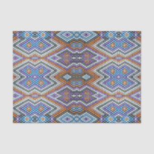 Papier Mousseline Southwestern Bead Art