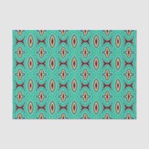 Papier Mousseline Southwestern Tropical Boho Chic Geode Art Motif