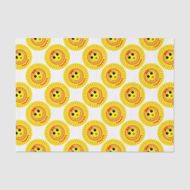 Papier Mousseline Soyez heureux (Recto)