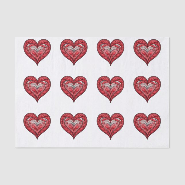 Papier Mousseline Soyez mes coeurs (Recto)