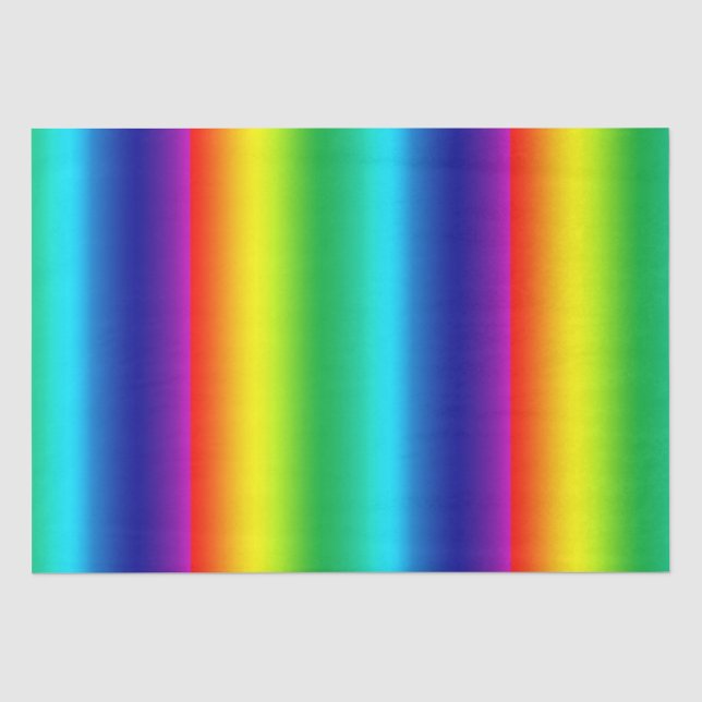 Papier Mousseline Spectre des couleurs arc-en-ciel   (Recto)