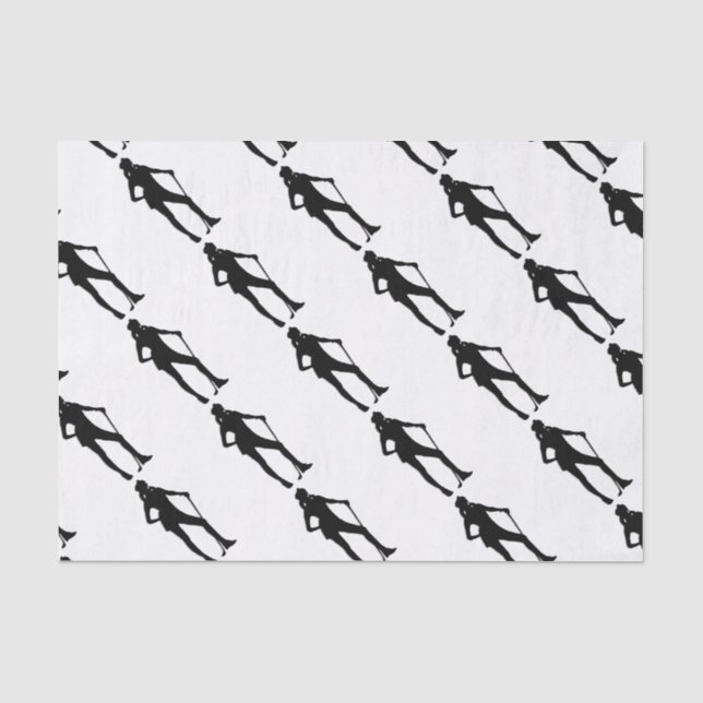 Papier Mousseline Sport de golf féminin (Recto)