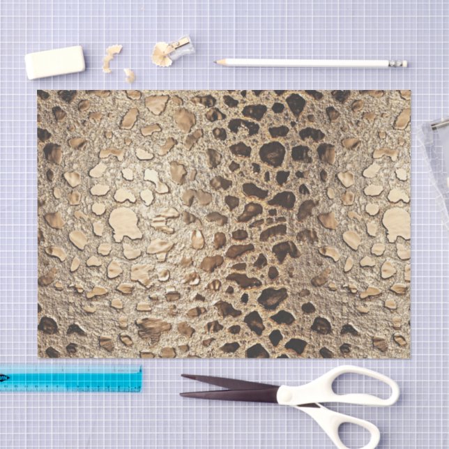 Papier Mousseline Spots métalliques Leopard Or (Artisanat)