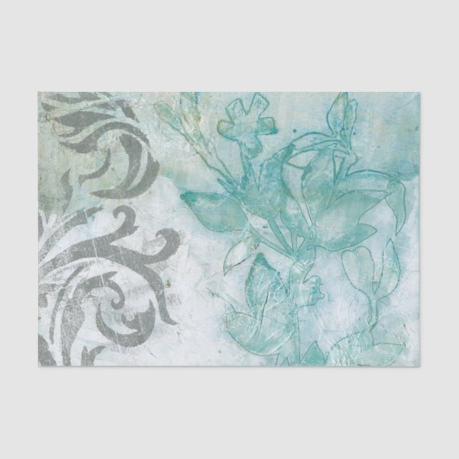 Papier Mousseline Spray de fleurs II (Recto)