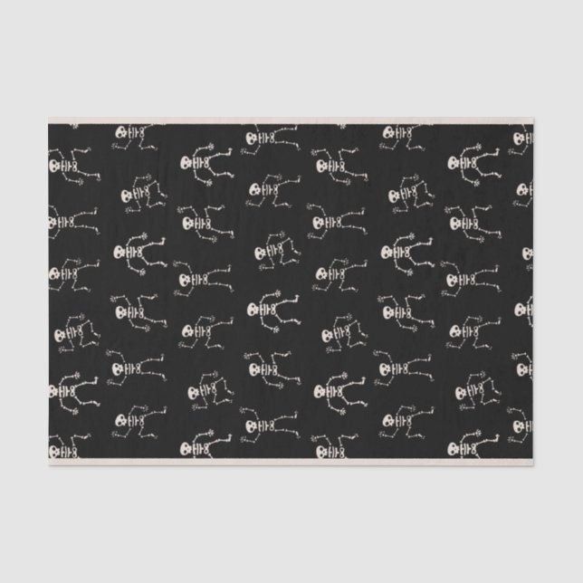 Papier Mousseline Squelette de danse (Recto)