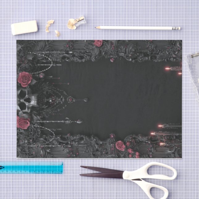 Papier Mousseline Squelette Lyfe4 (Artisanat)