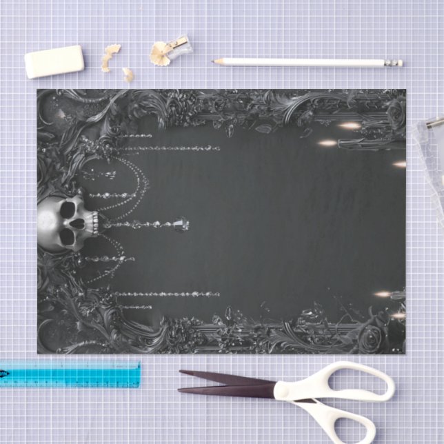 Papier Mousseline Squelette Lyfe6 (Artisanat)