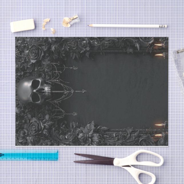 Papier Mousseline Squelette Lyfe7 (Artisanat)