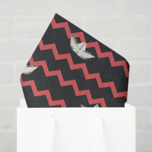 Papier Mousseline SS Georgie Boat Chevron Motif