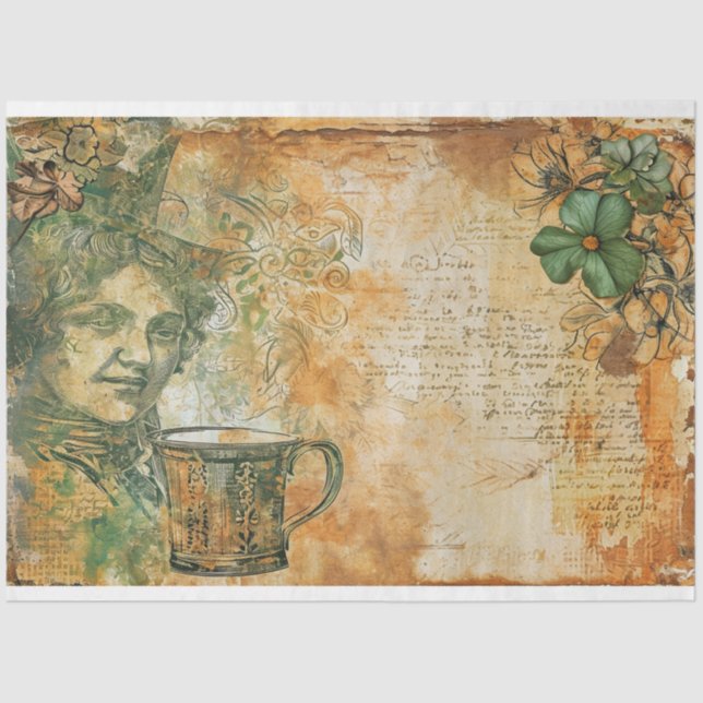 Papier Mousseline St Patrick Emerald Delight Coffee Ephemera (Recto)