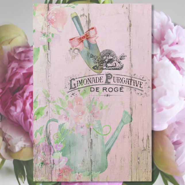 Papier Mousseline Stamp et outils de jardinage du printemps français (Créateur téléchargé)