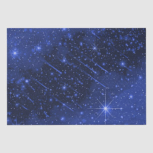 Papier Mousseline Star Galaxy On Blue