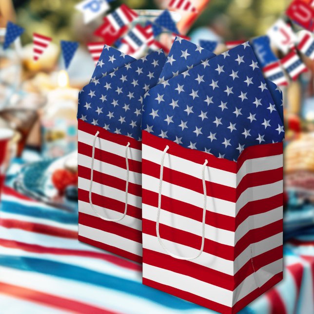 Papier Mousseline Star Spangled Americana Silver On Navy Blue (Créateur téléchargé)