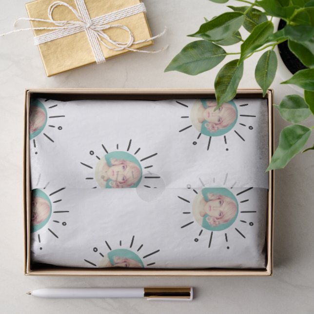 Papier Mousseline STARBURST | Simple Custom Fun Photo Wrapping Paper (Cadeau)