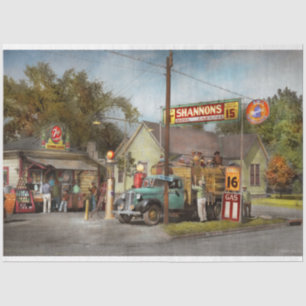 Papier Mousseline Station-service - Supergasolines de Shannon 1939