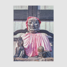 Papier Mousseline Statue bouddhiste Pindola Bharadvaja - Nara, Japon