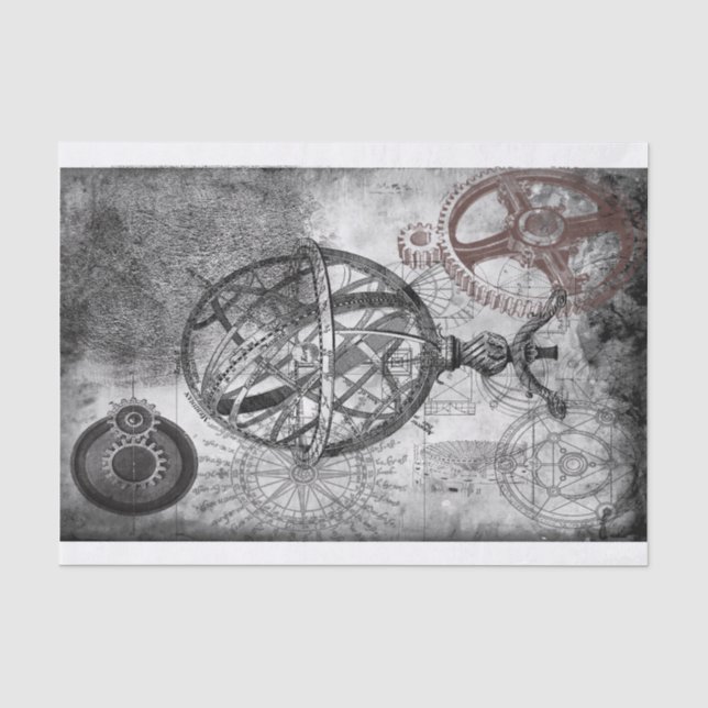 Papier Mousseline Steampunk (Recto)