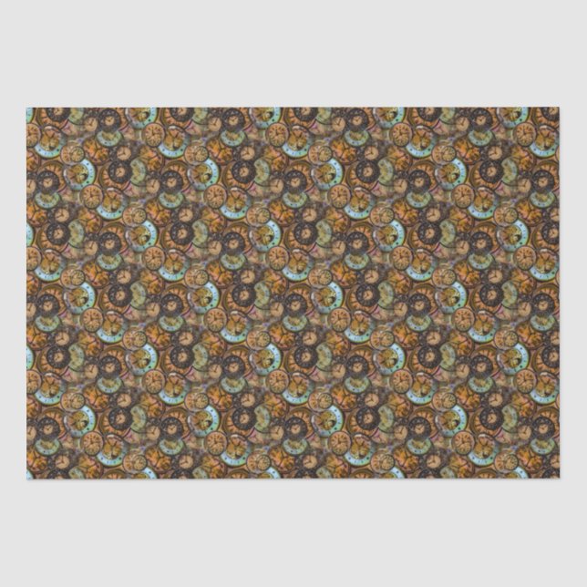 Papier Mousseline Steampunk 26 Tissu Papier (Recto)